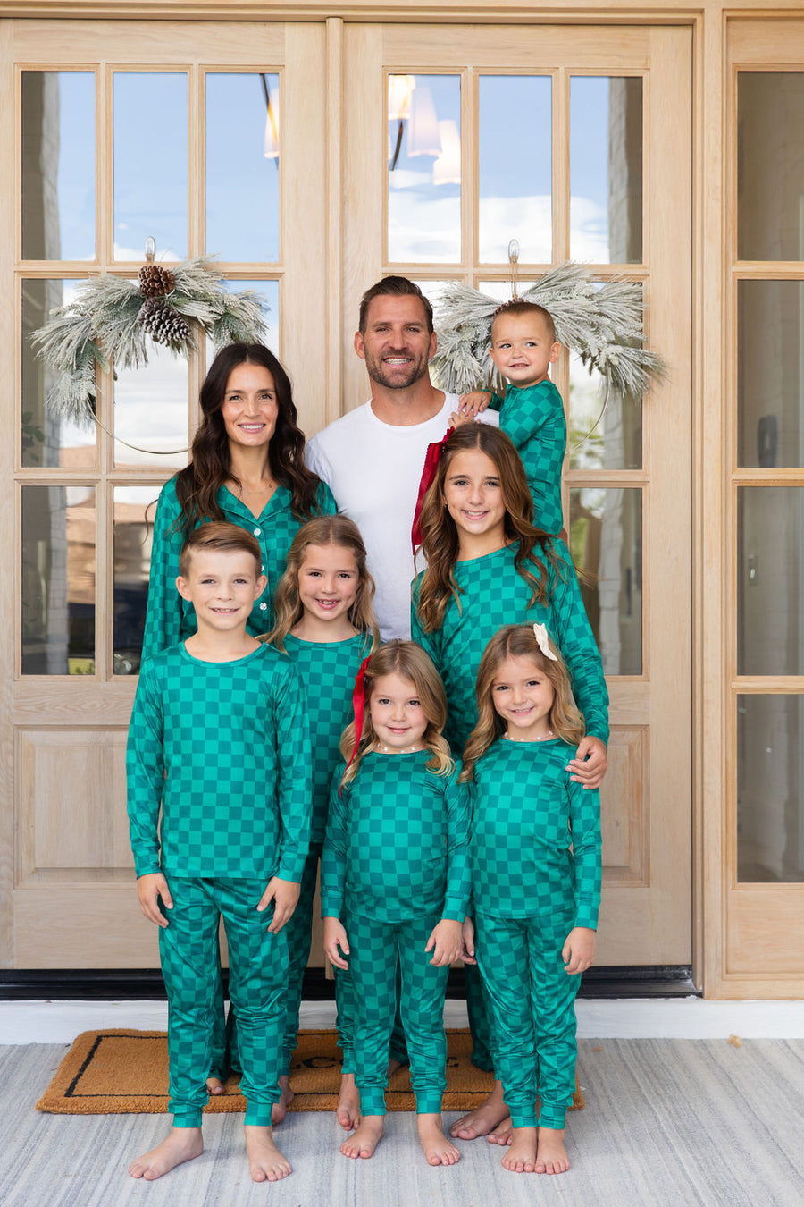 EVERGREEN CHECKER | NEW* WOMEN'S BUTTON UP LONG SLEEVE SET