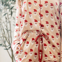 SANTAS | NEW* WOMEN'S BUTTON UP LONG SLEEVE SET