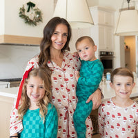 SANTAS | NEW* WOMEN'S BUTTON UP LONG SLEEVE SET