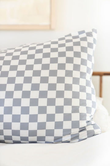 GREY + WHITE CHECKER | PILLOW CASE