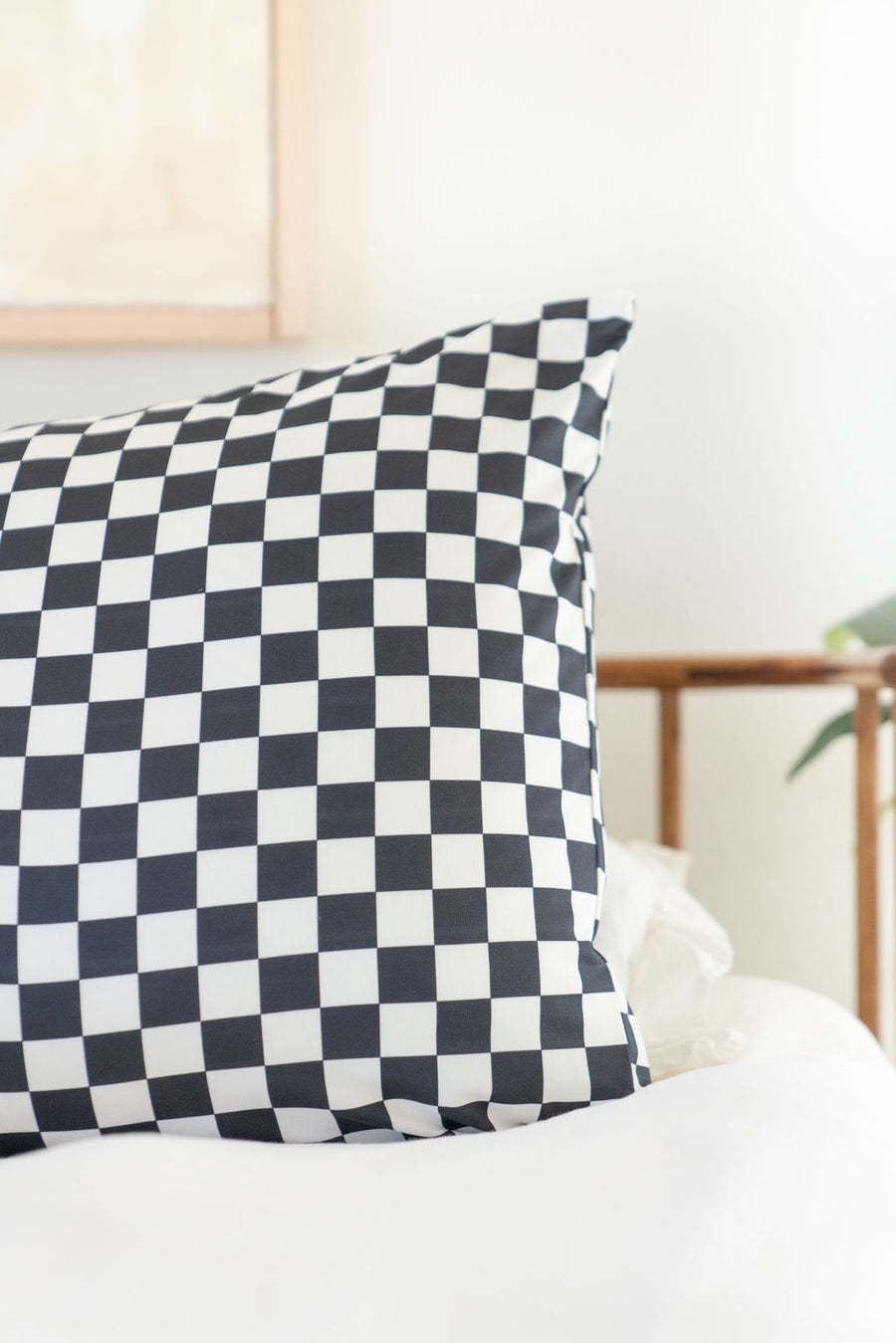 BLACK + WHITE CHECKER | PILLOW CASE