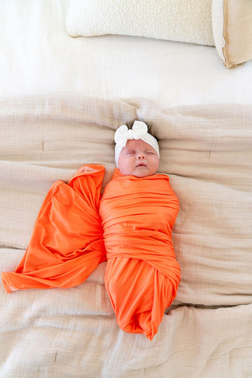 BRIGHT NEON ORANGE SOLID | SWADDLE