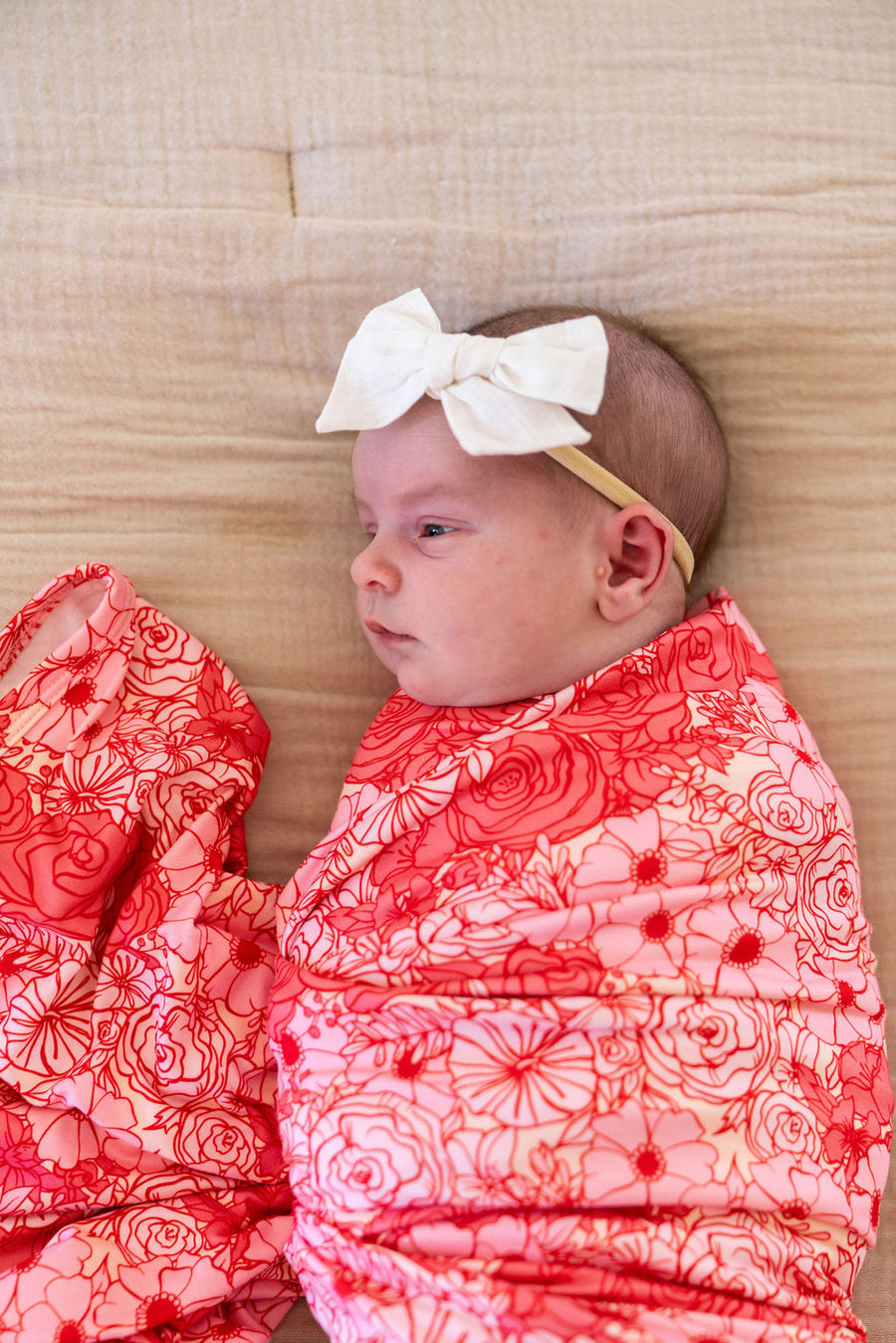 ROSE PINK FLORAL | SWADDLE