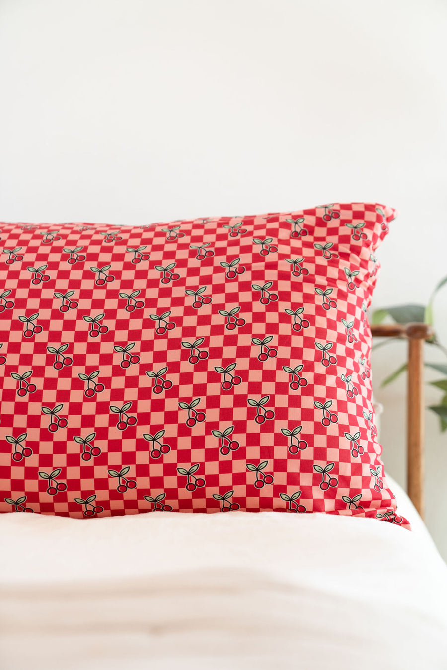 CHERRY CHECKER | PILLOW CASE