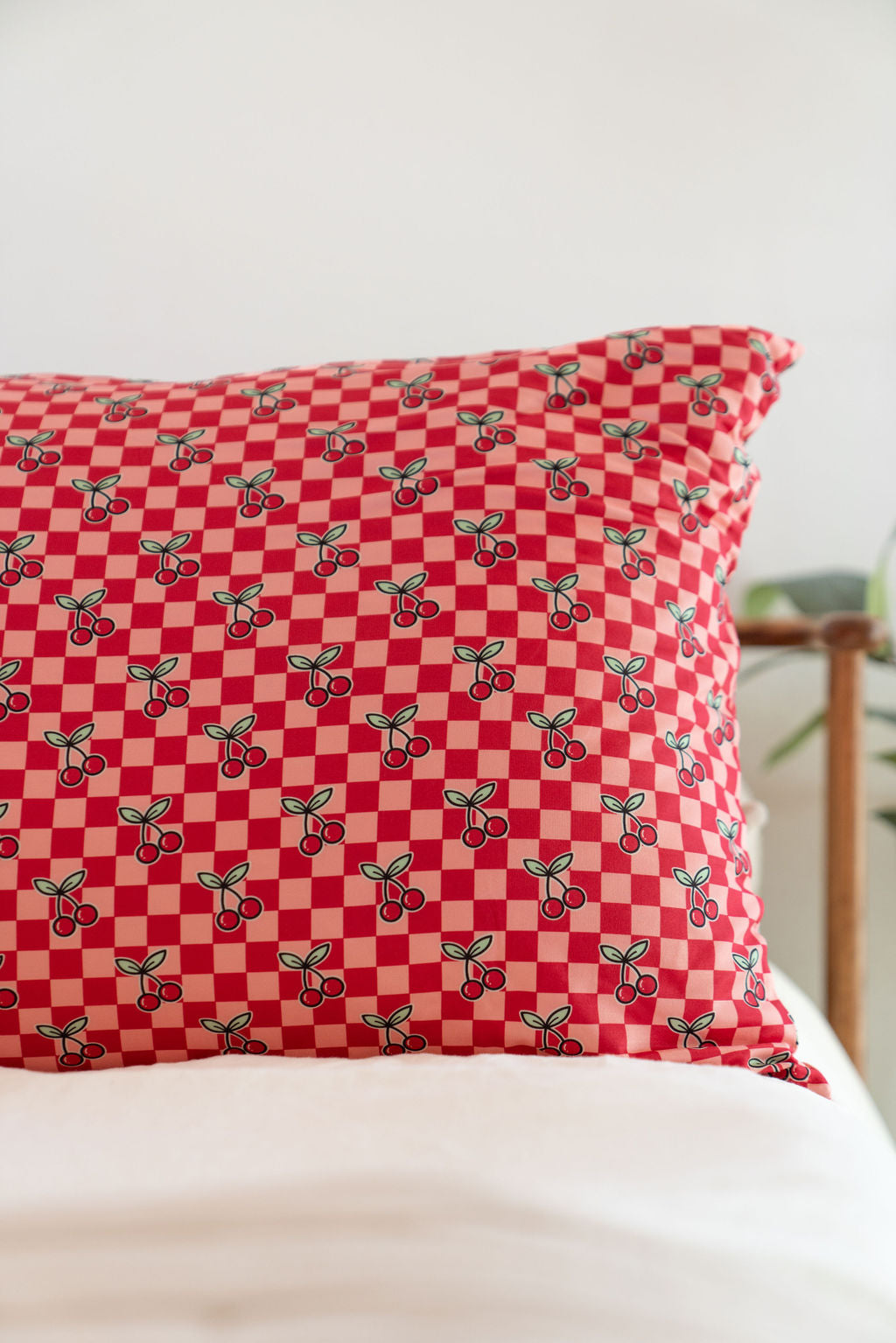 CHERRY CHECKER | PILLOW CASE