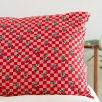 CHERRY CHECKER | PILLOW CASE