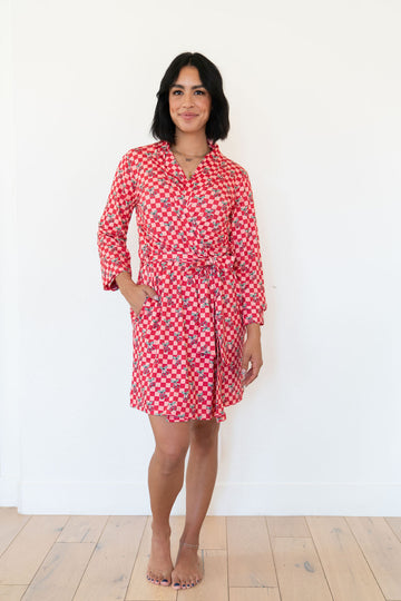 CHERRY CHECKER | WOMEN'S ROBE