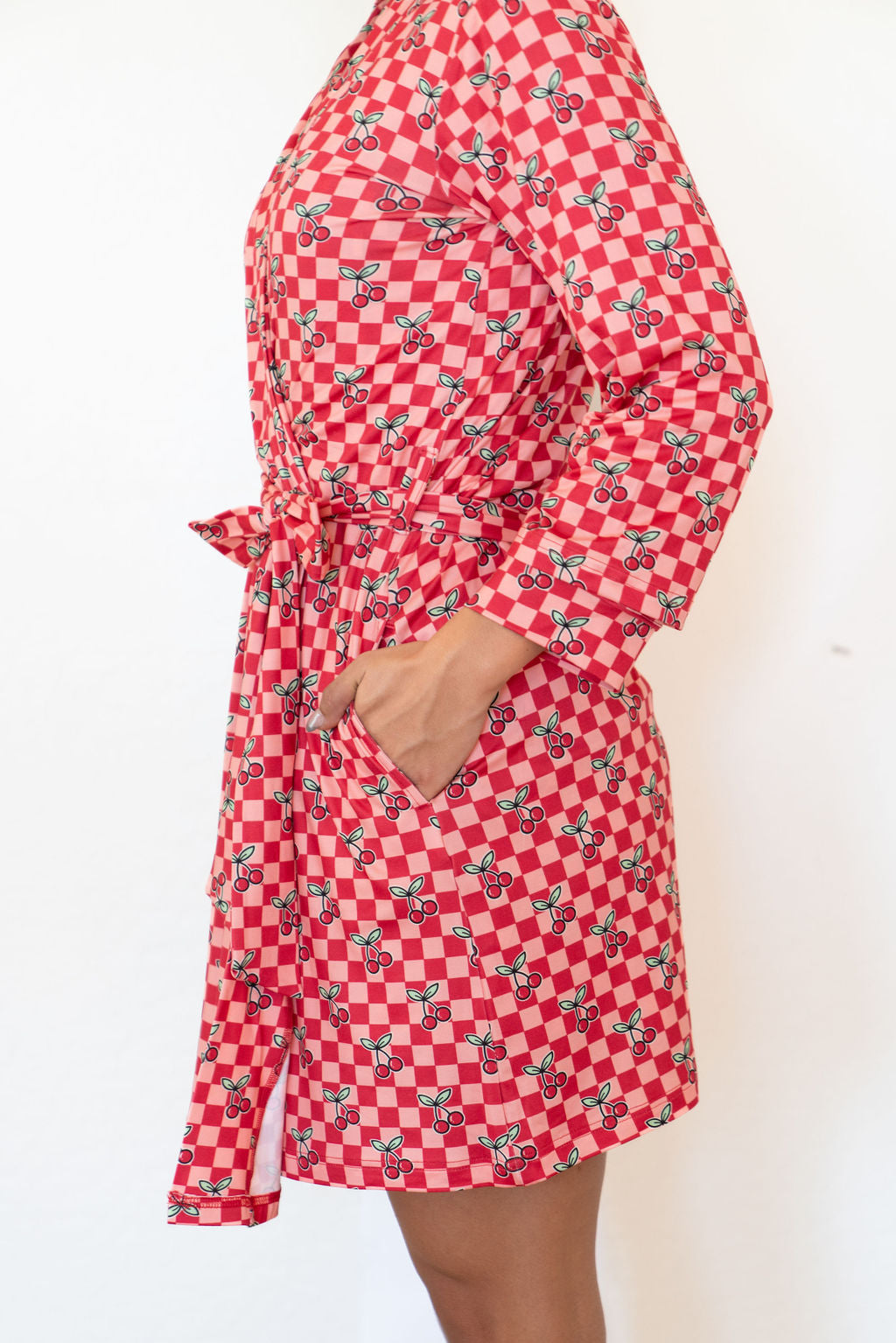 CHERRY CHECKER | WOMEN'S ROBE