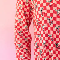 CHERRY CHECKER | NEW* WOMEN'S LONG SLEEVE SHORTS SET