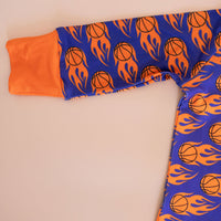 BASKETBALL FLAMES | ZIPPER ONE PIECE