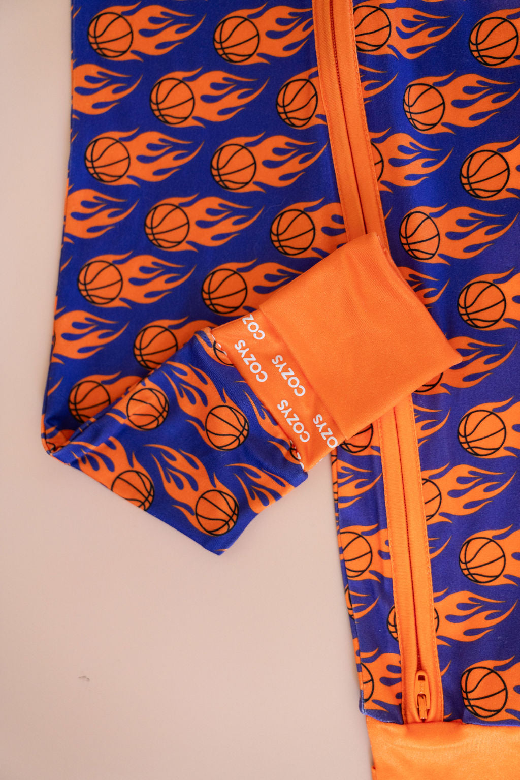 BASKETBALL FLAMES | ZIPPER ONE PIECE