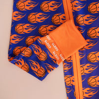 BASKETBALL FLAMES | ZIPPER ONE PIECE