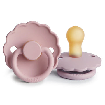 FRIGG DAISY NATURAL RUBBER PACIFIER | BABY PINK/SOFT LILAC | 2 PACK