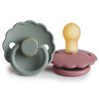 FRIGG DAISY NATURAL RUBBER PACIFIER | CEDAR/LILY PAD | 2 PACK