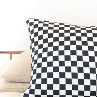 BLACK + WHITE CHECKER | PILLOW CASE