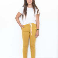 MUSTARD SOLID | WOMENS JOGGERS
